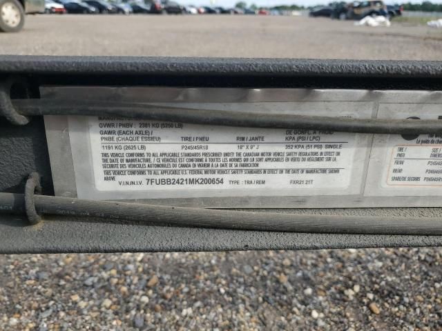 1991 Boat 2021 Skeeter Products FXR21 21T Boat Trailer