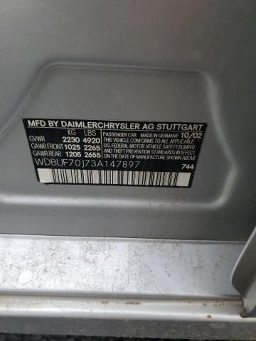 2003 Mercedes-Benz E 500