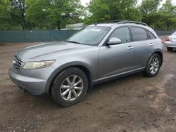 Infiniti FX35 salvage cars for sale: 2007 Infiniti FX35