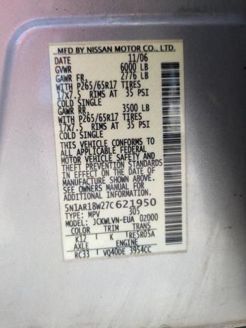 2007 Nissan Pathfinder LE