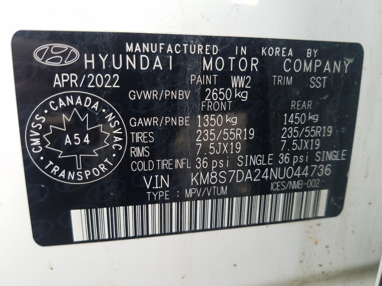 2022 Hyundai Santa fe Limited