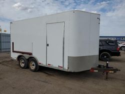 Salvage trucks for sale at Greenwood, NE auction: 2015 Shar P Enclosed Cargo Trailer