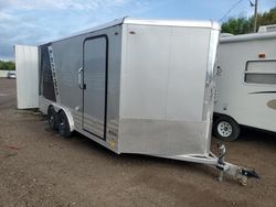 Salvage trucks for sale at Davison, MI auction: 2023 Legend 8X19DVNTA35 Enclosed Cargo Trailer