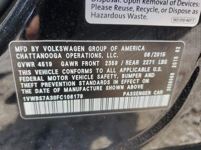 2015 Volkswagen Passat SE