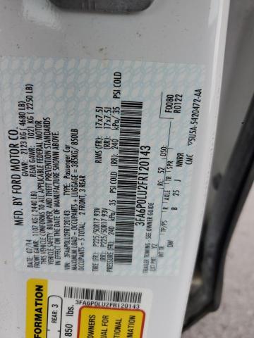 2015 Ford Fusion se Hybrid