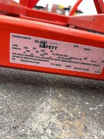2024 Highway 2024 HI-WAY Safety Message Board Trailer