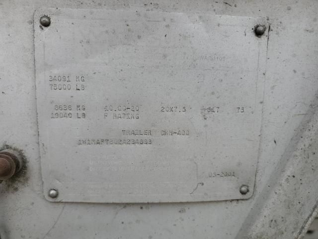 2002 Wilson DWH-400 Grain Trailer