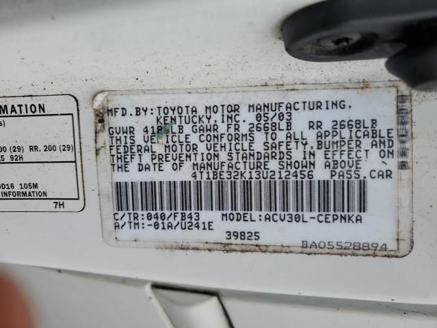 2003 Toyota Camry LE