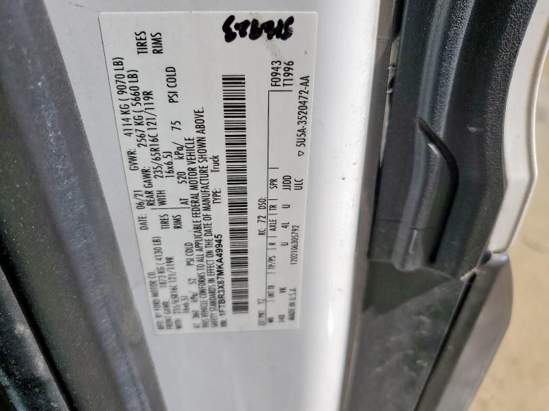 2021 Ford Transit T-250