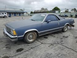 Salvage trucks for sale at Tulsa, OK auction: 1981 Chevrolet EL Camino