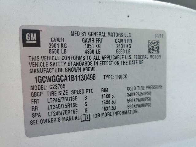 2011 Chevrolet Express G2500