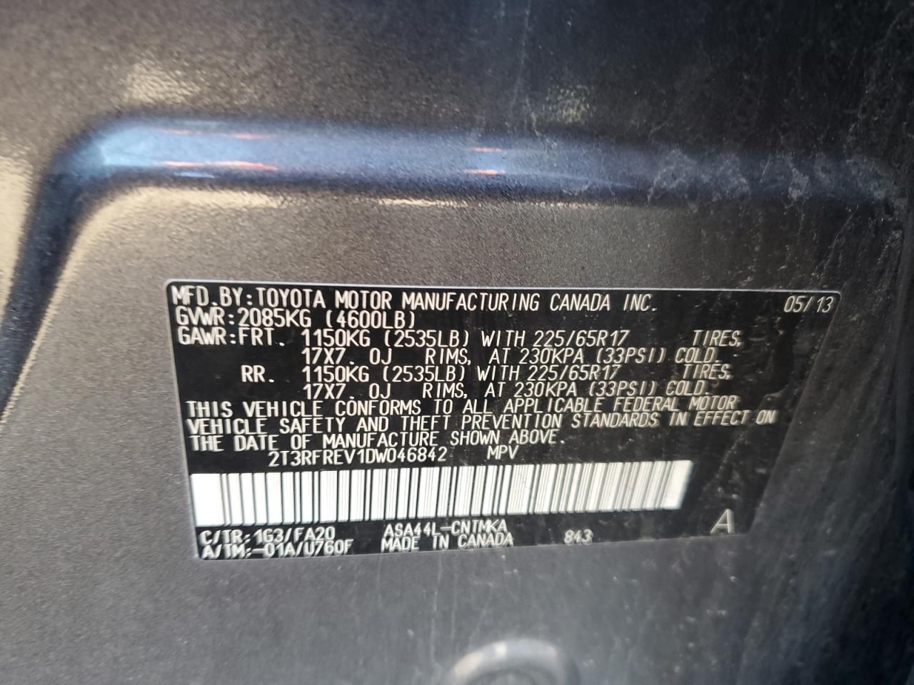 2013 Toyota Rav4 xle