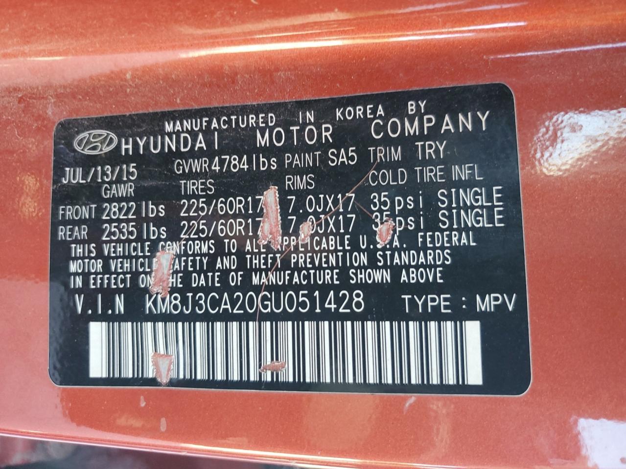 2016 Hyundai Tucson Limited