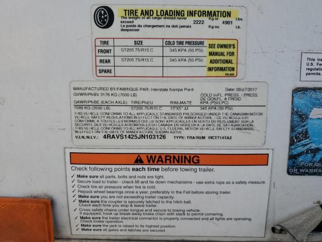 2018 Interstate Rstate VICT714TA2 Enclosed Cargo Trailer