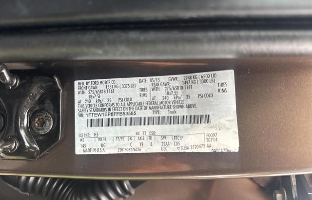 2015 Ford F150 Supercrew