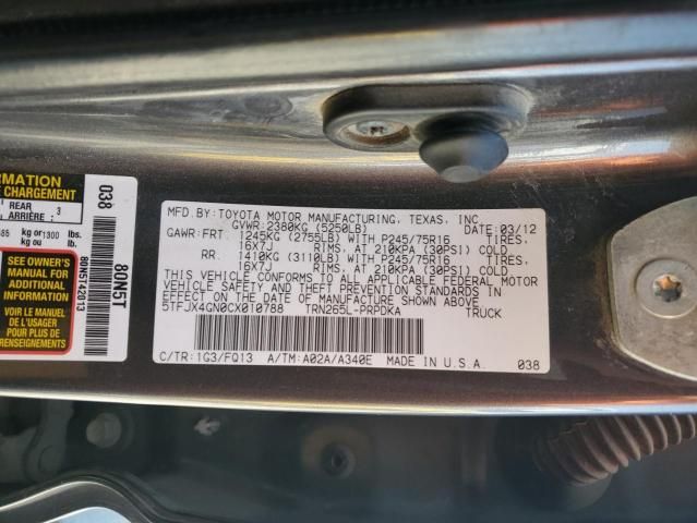 2012 Toyota Tacoma Double Cab