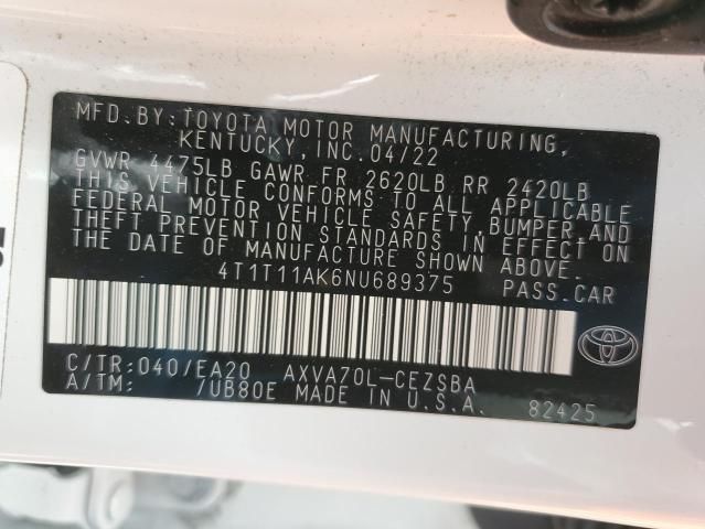 2022 Toyota Camry SE