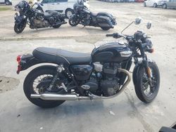 Salvage motorcycles for sale at Fredericksburg, VA auction: 2022 Triumph Bonneville T100