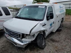 Salvage cars for sale from Copart Davison, MI: 2007 Ford Econoline E350 Super Duty Cutaway Van