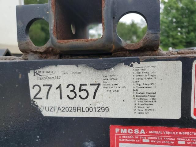 2024 Kaufman Tilt Deck Equipment Trailer