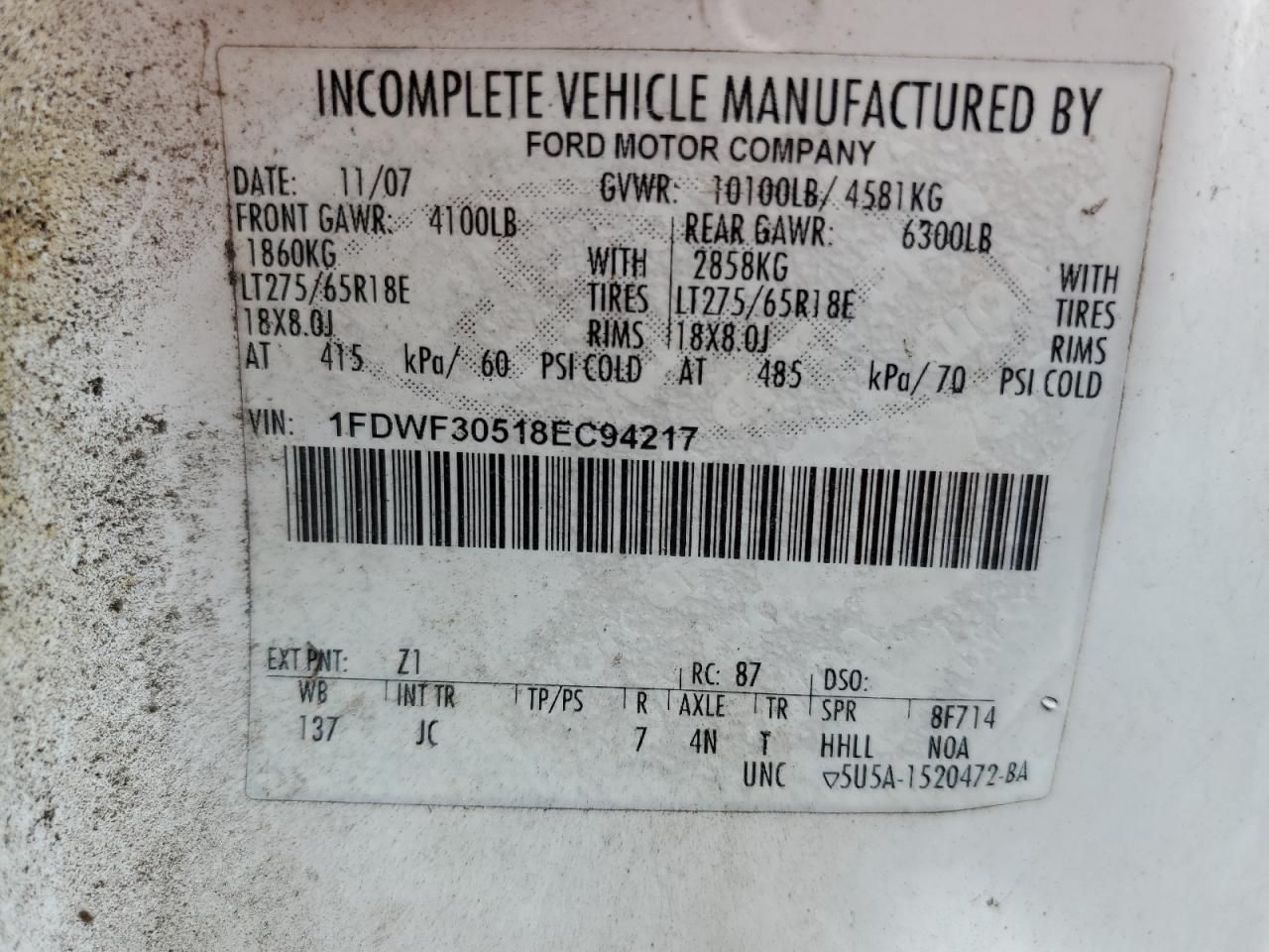 2008 Ford F350 srw Super Duty