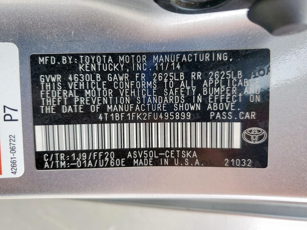 2015 Toyota Camry LE