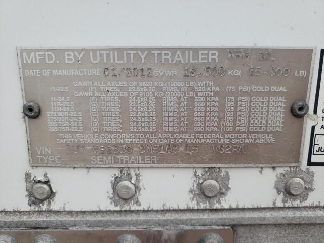 2013 Utility VS2RA Refrigerated Van Trailer