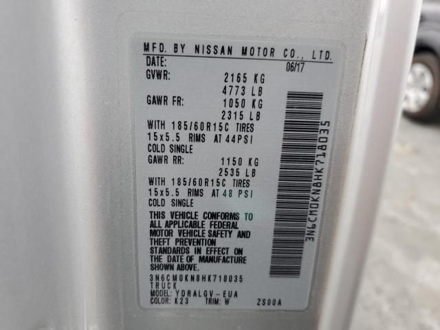 2017 Nissan NV200 2.5S
