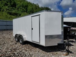 Unknown salvage cars for sale: 2024 Unknown 2024 Steel Pines 7X16TA2 Enclosed Cargo Trailer