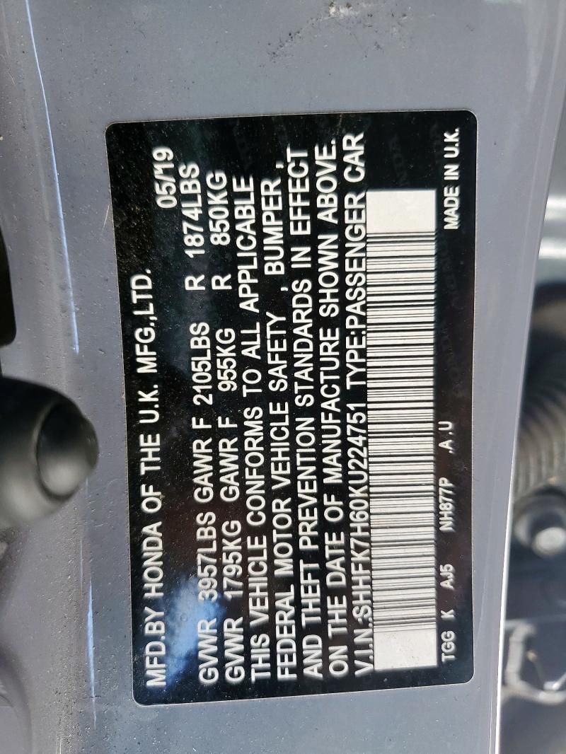 2019 Honda Civic EX