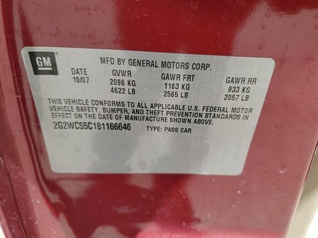 2008 Pontiac Grand Prix GXP
