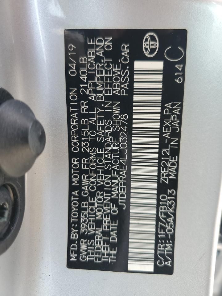 2020 Toyota Corolla le