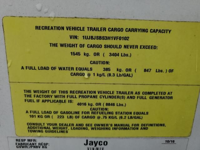 2017 Jayco Trailer