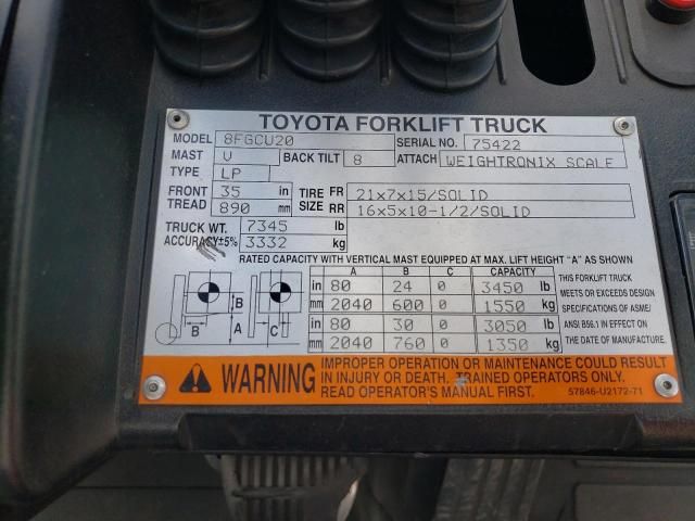 2016 Toyota Fork Lift