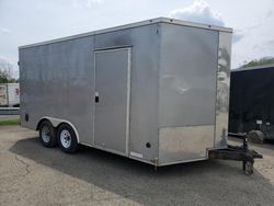 Salvage trucks for sale at West Mifflin, PA auction: 2024 Xtre 2024 Giddy Up 8.5X16 TA3-5200 Enclosed Cargo Trail