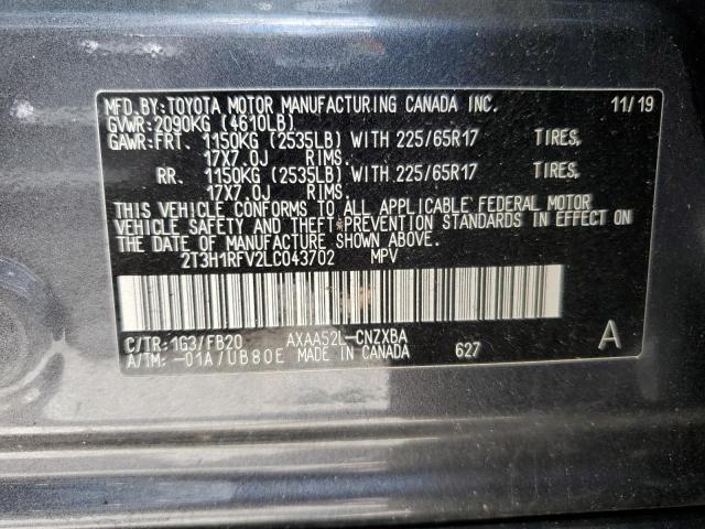 2020 Toyota Rav4 le