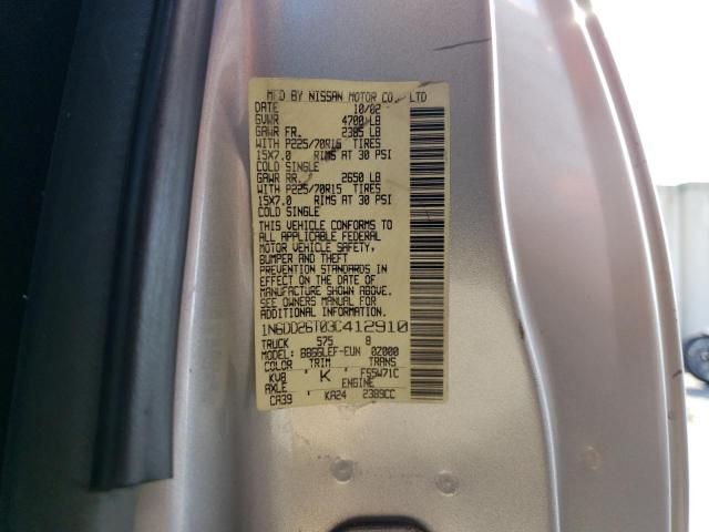 2003 Nissan Frontier King Cab XE