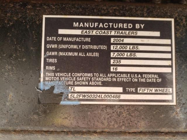 2004 East Manufacturing Trailer