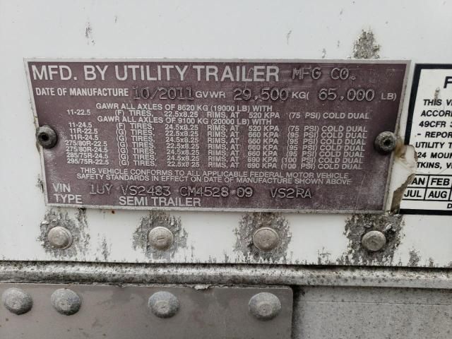 2012 Utility VS2RA Refrigerated Van Trailer