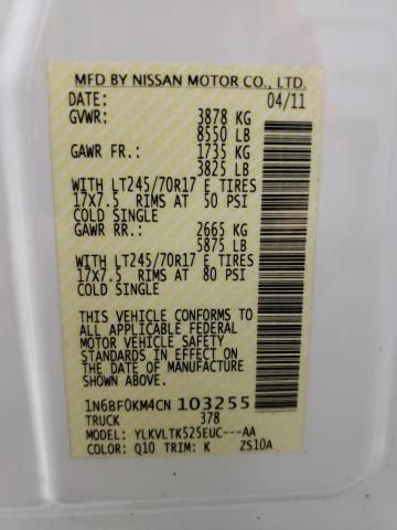 2012 Nissan NV 1500