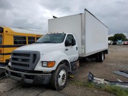 Salvage trucks for sale at Wichita, KS auction: 2015 Ford F750 Super Duty