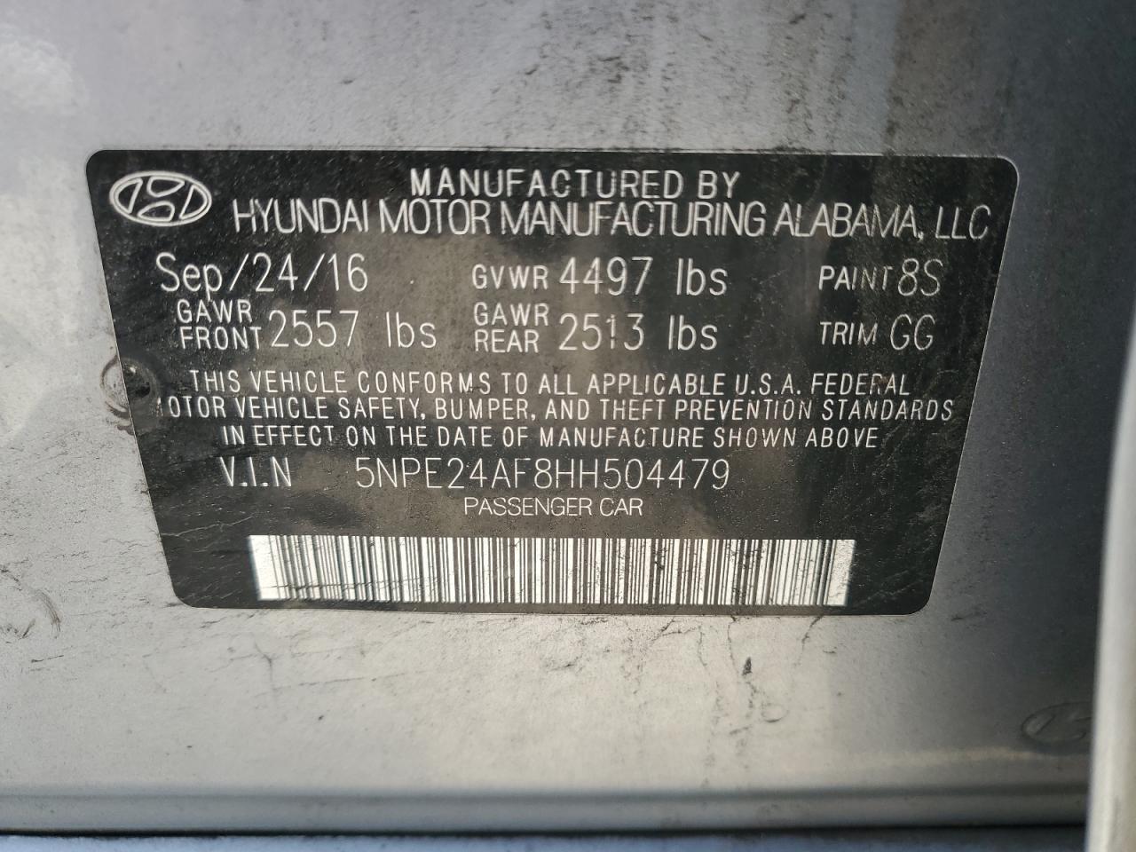 2017 Hyundai Sonata se