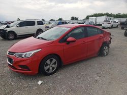 Chevrolet Cruze ls salvage cars for sale: 2018 Chevrolet Cruze LS