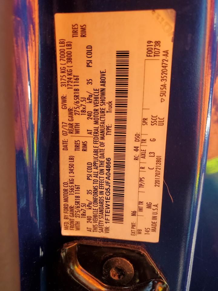 2018 Ford F150 Supercrew