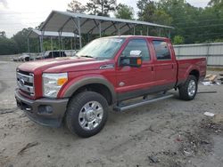 Vehiculos salvage en venta de Copart Savannah, GA: 2016 Ford F250 Super Duty