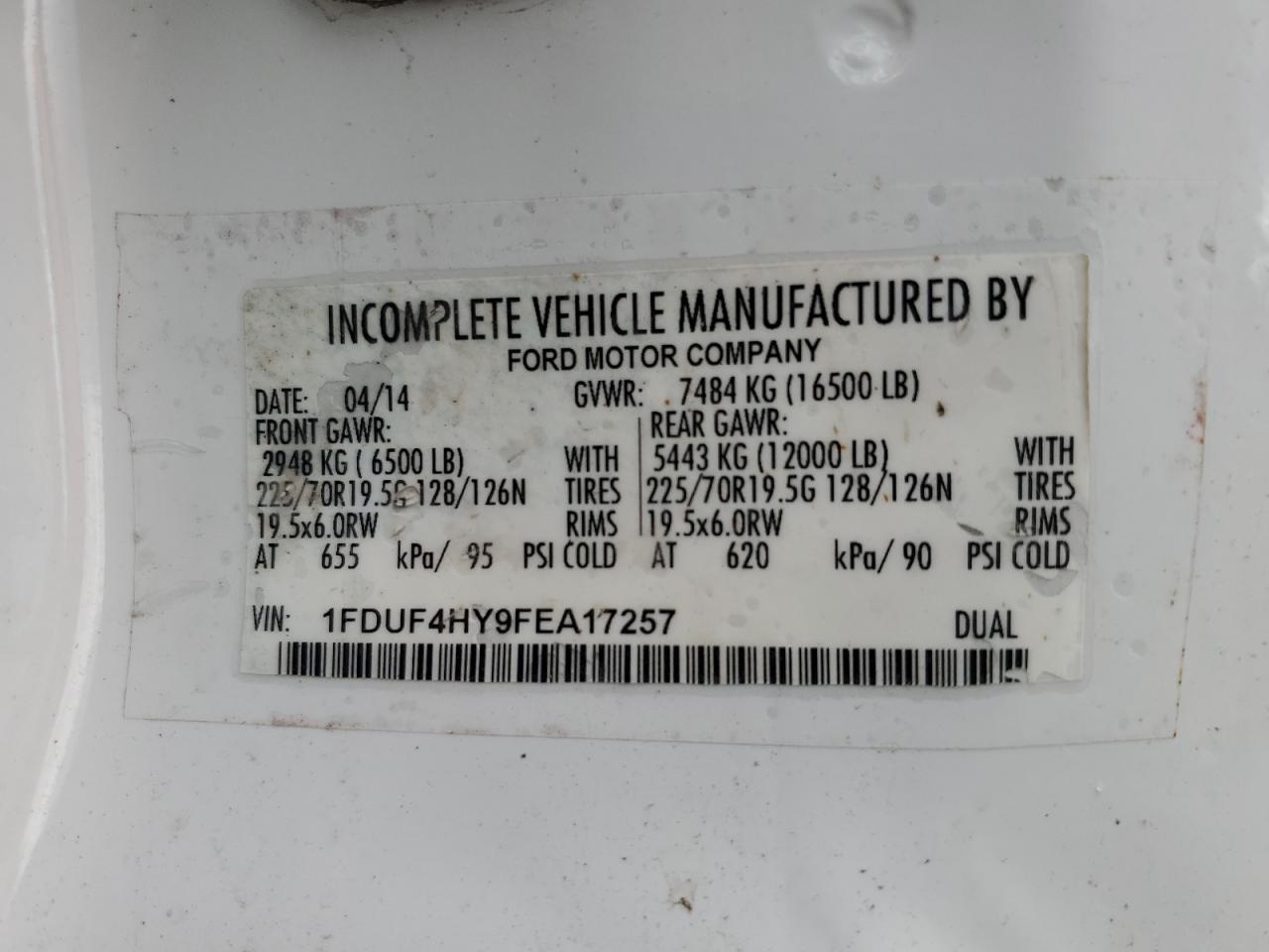 2015 Ford F450 Super Duty
