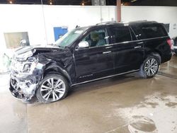 Salvage cars for sale from Copart Blaine, MN: 2021 Ford Expedition Max Platinum