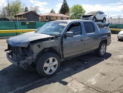 Salvage trucks for sale at Denver, CO auction: 2010 Honda Ridgeline RTL