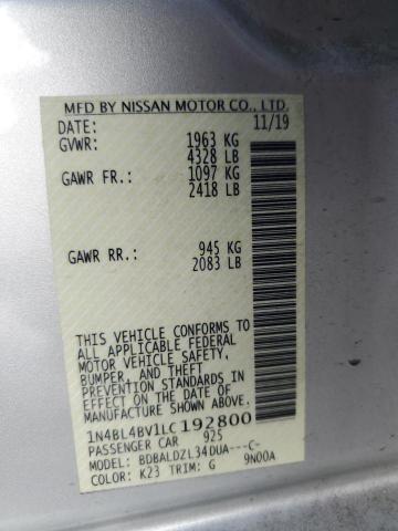 2020 Nissan Altima 2.5 s