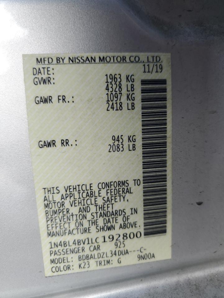 2020 Nissan Altima 2.5 s